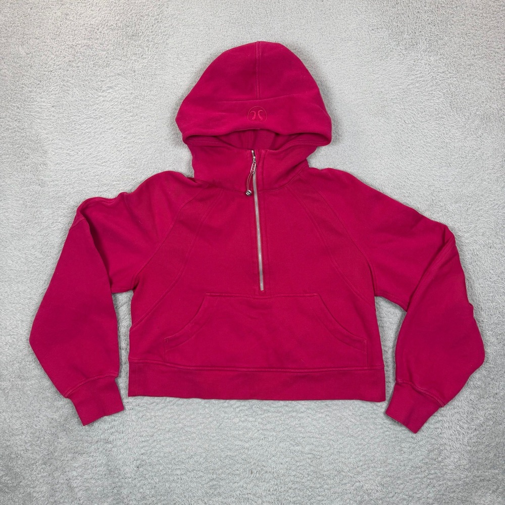 Lululemon Scuba Oversized Half-Zip Hoodie Ripened Raspberry Pink XS/S LW3HTOS